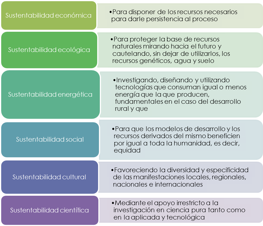 tipos de sustentabilidad