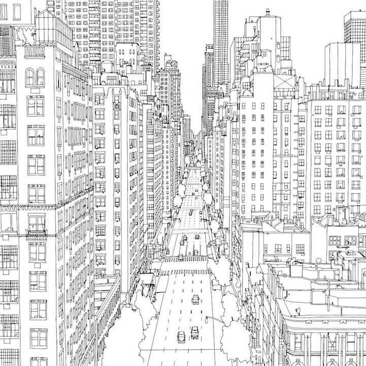 Dibujos para colorear arquitectura y algo más