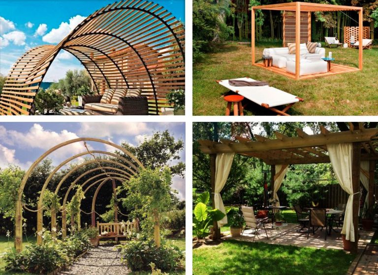 Tipos de pérgolas en jardín y porches de madera con ejemplos | OVACEN