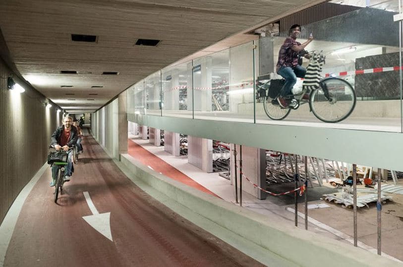 Un garaje subterráneo para 12.500 bicicletas