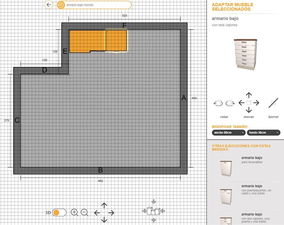 дизайн кухни онлайн 3d
