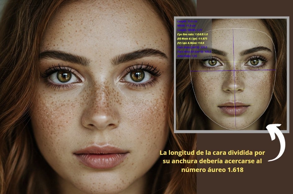 proporción aurea en la estética facial del rostro