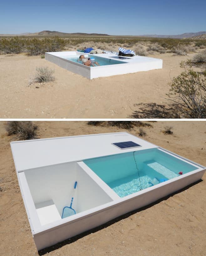 piscina en el desierto