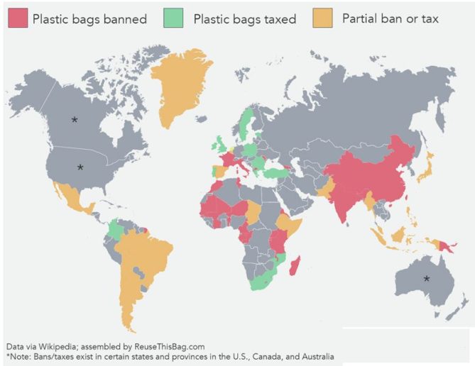 mapa pago bolsas de plástico
