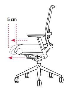 movimiento asiento de las sillas
