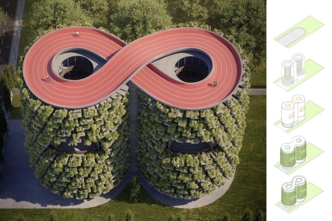 arquitectura verde y educativa que respeta la naturaleza