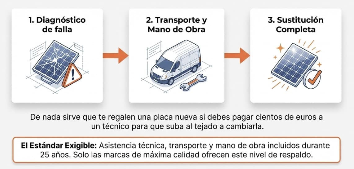 Garantía servicio panel FOTOVOLTAICO