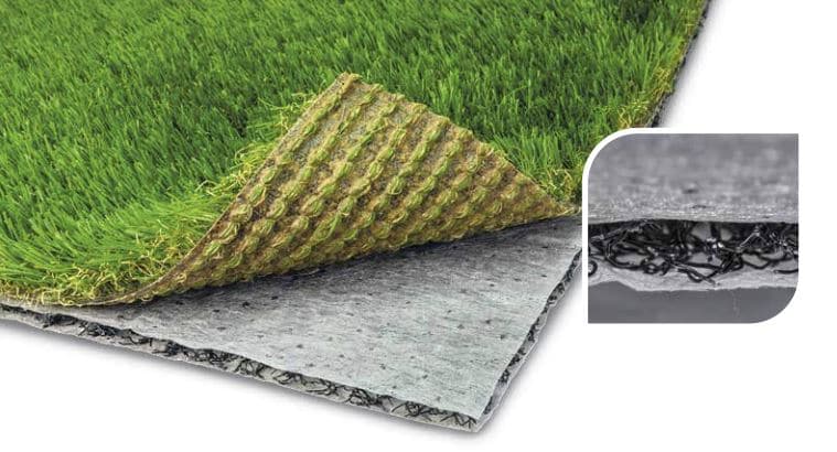 2 cm rollo Césped sintético de hierba artificial efecto natural Resistente a los rayos UV permeable al agua Interior y exterior 1 x 1 m Reshare 