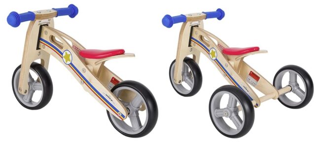 bicicleta infantil de madera