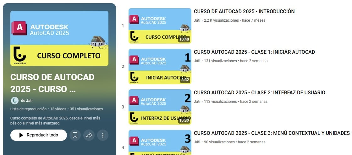 formacion online autocad 2025 gratuita