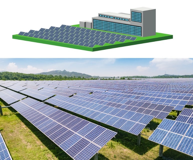 planta o central fotovoltaica