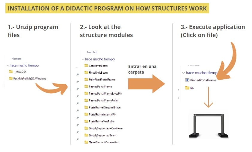 didactic program for structural calculations