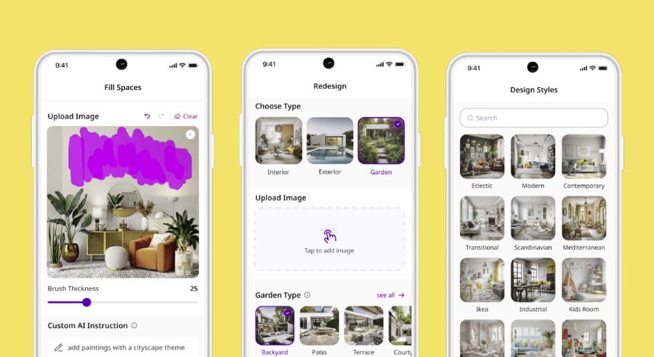 apps with artificial intelligence for interior design