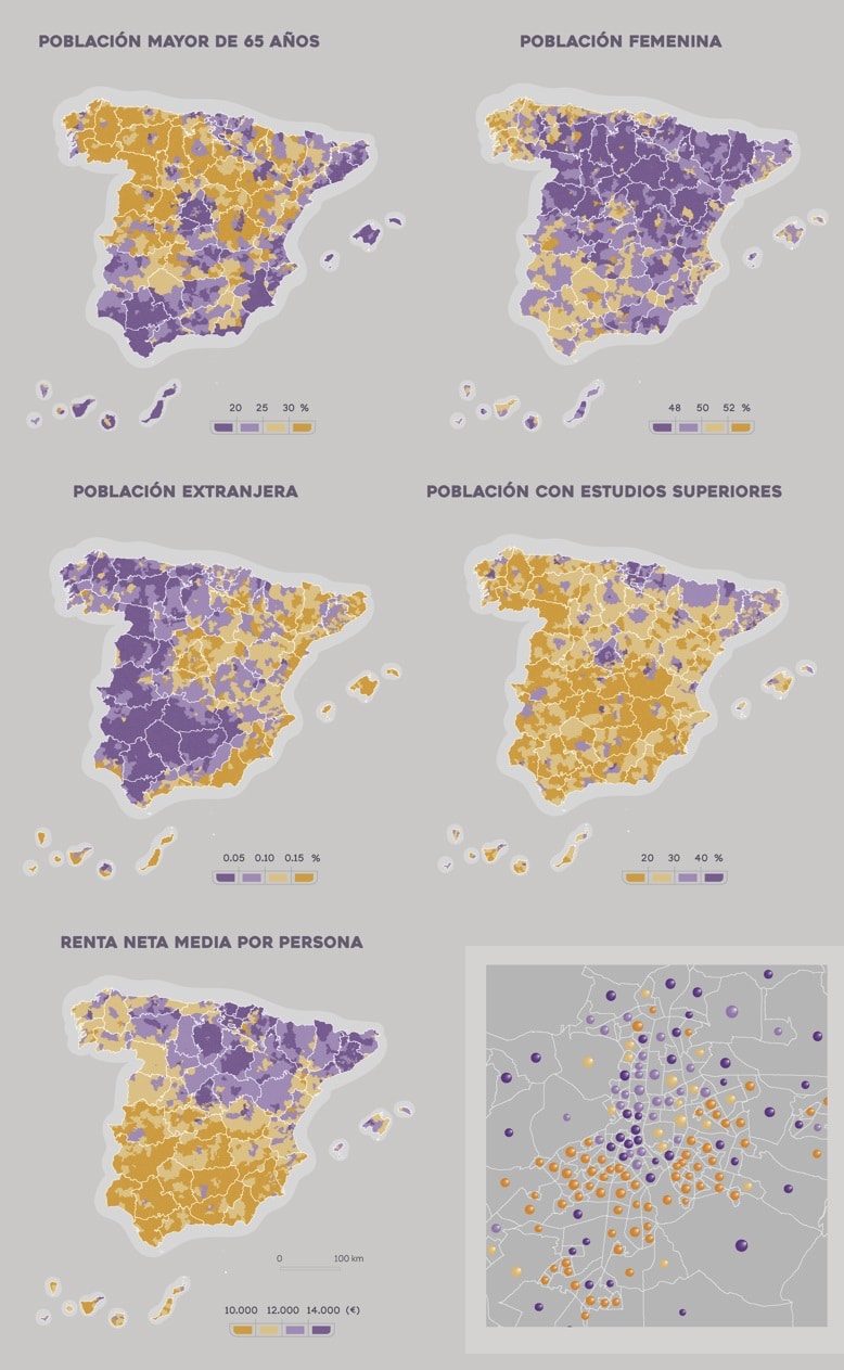 mapa online desigualdad social en España