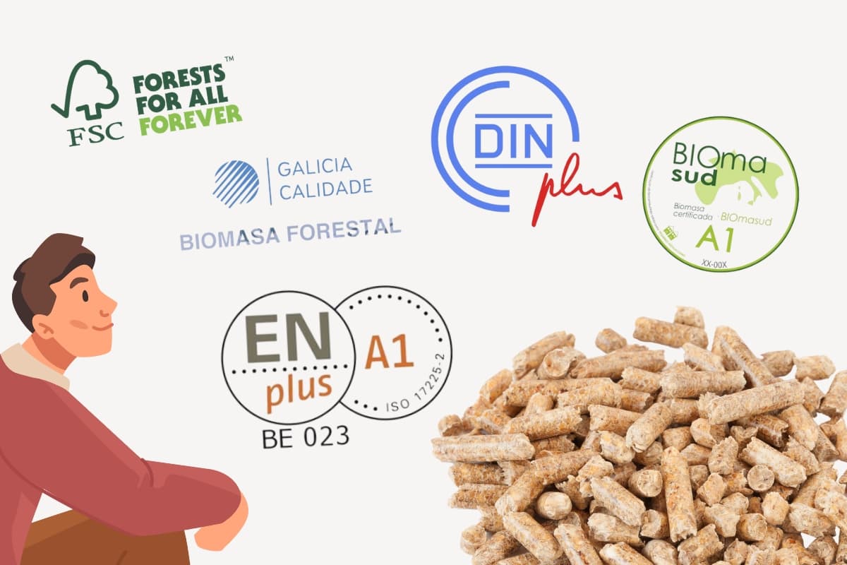 sello calidad y certificación pellets madera biomasa