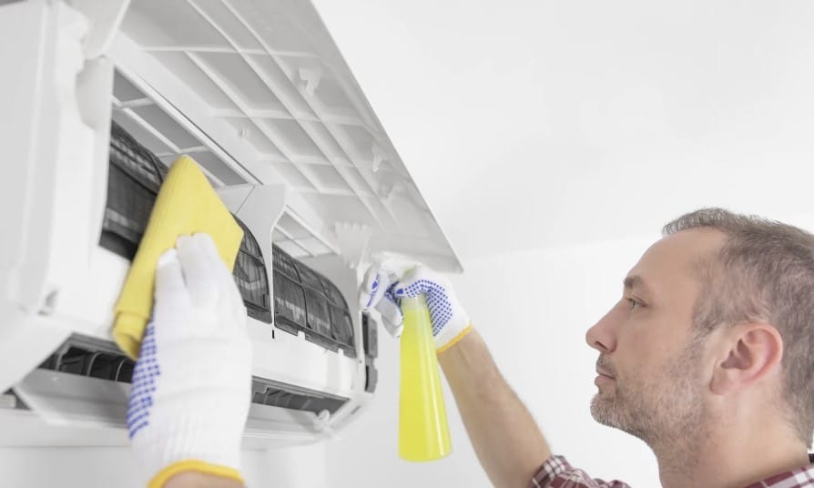 limpieza filtros aparato aire acondicionado de casa