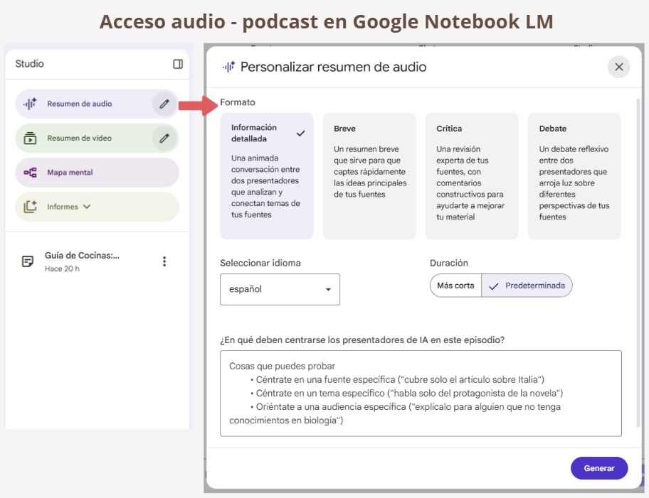 podcast Google NotebookLM