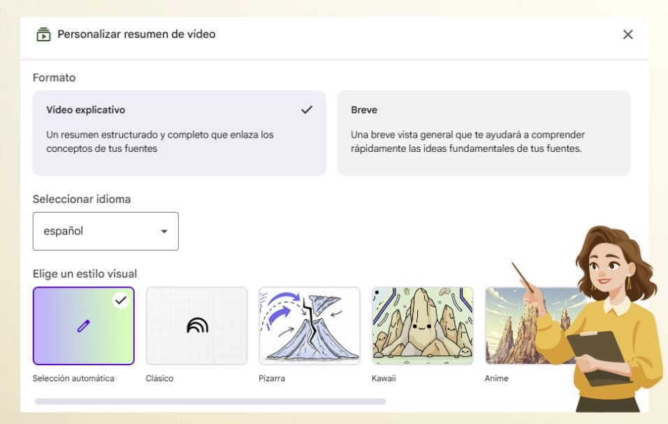 creación videos notebooklm Google