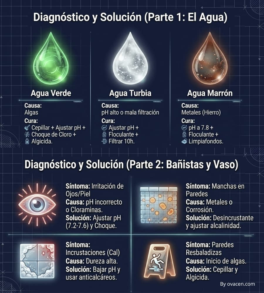 problemas y solución en el agua de la piscina piscina