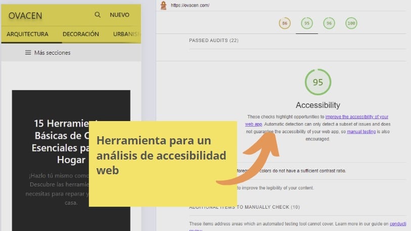 Herramienta para un análisis de accesibilidad en páginas web