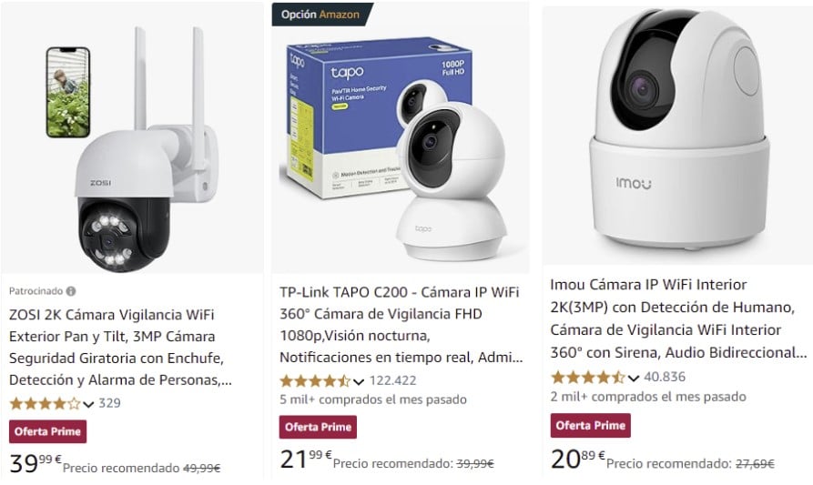 ofertas cámaras seguridad amazon