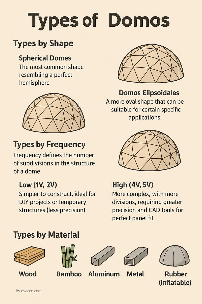 types of geodesic domes