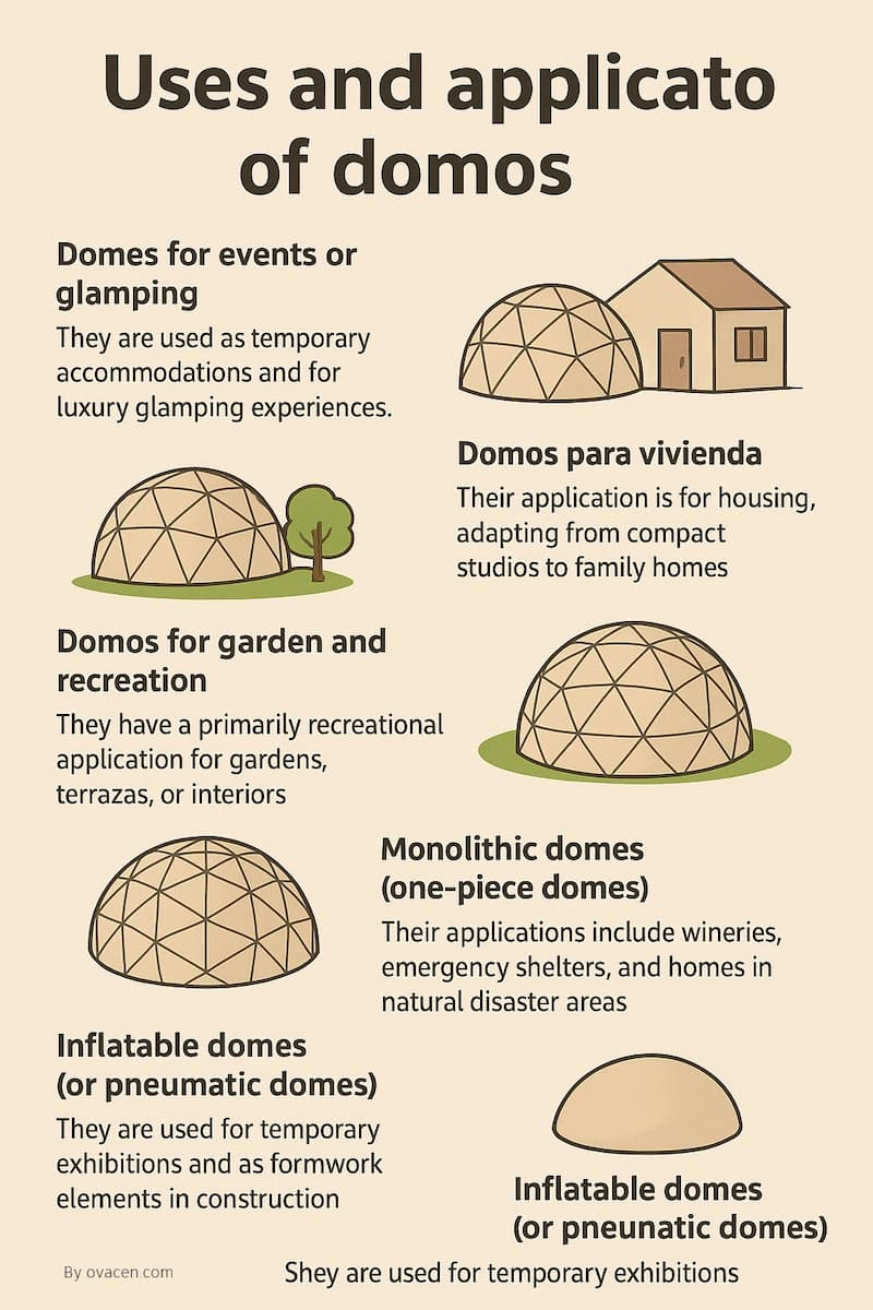 uses and applications of domes for architecture
