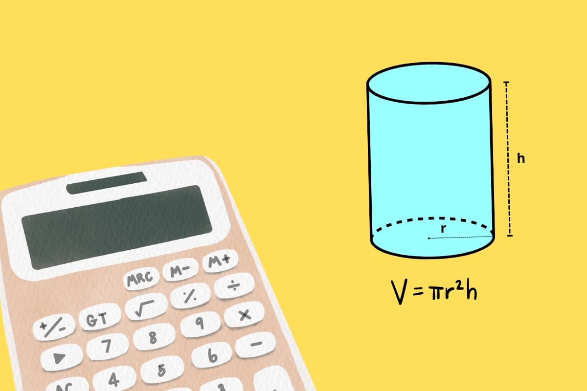 calculadora del volumen de un cilindro