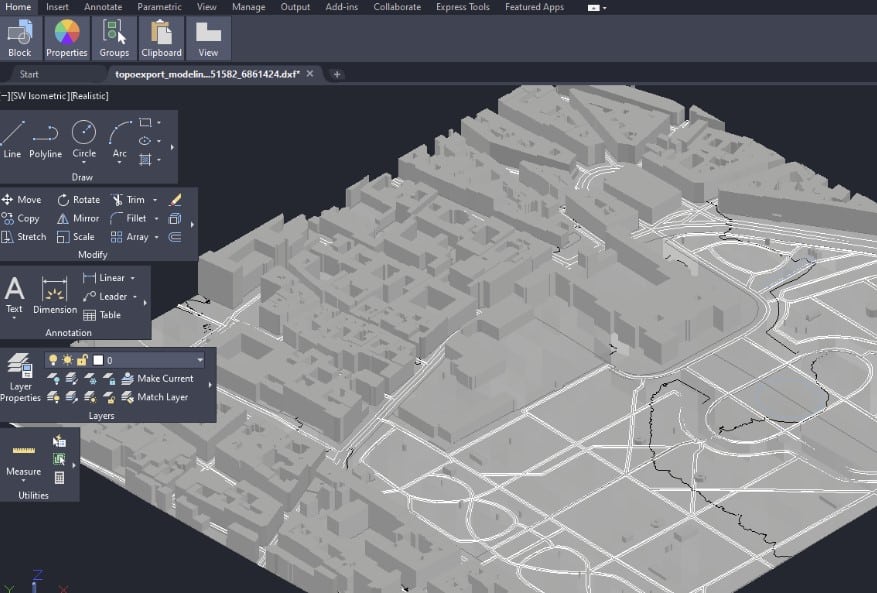 software create 3d cartography cities and terrains