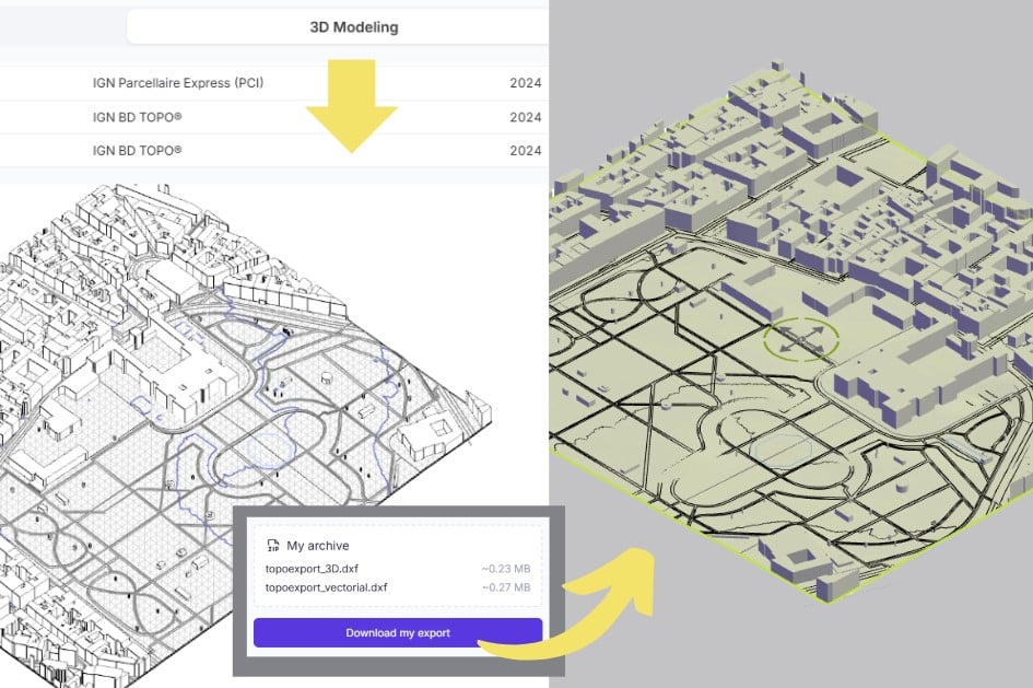 gis 3d and 2d cartography models