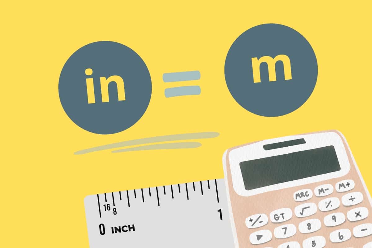 calculator convert inches to meters