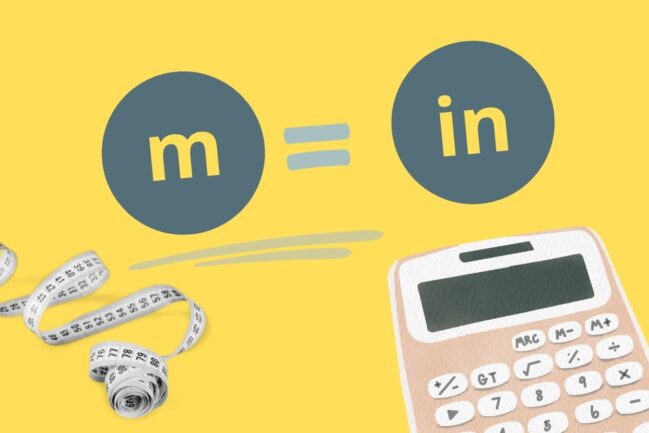 Meters to inches (m to in) | Calculator convert m to inch!