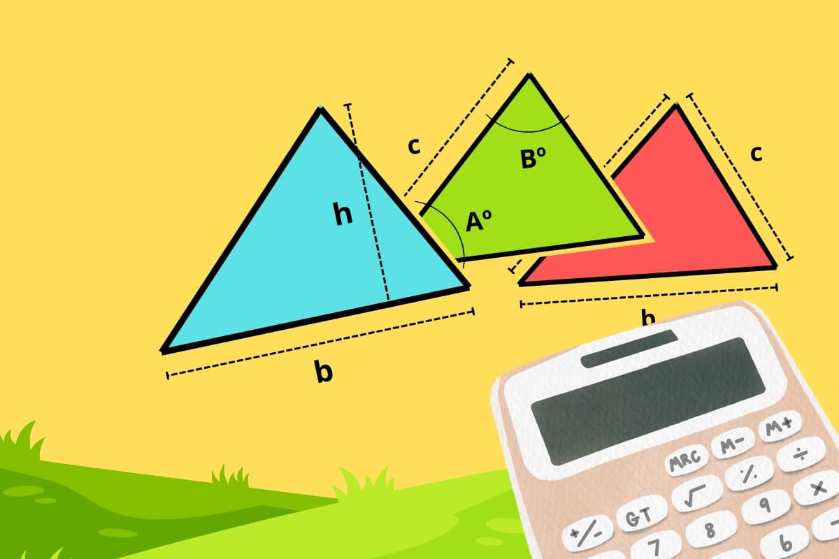 calculadora online superficie o área triángulo