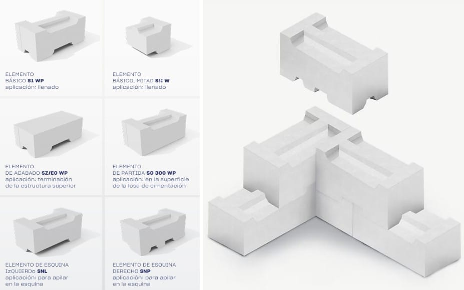 bloques sistema constructivo 3E para construcción de casas