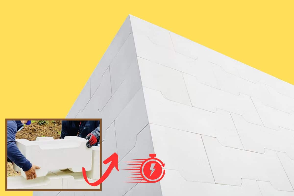construcción muros sin mortero para casas y edificios