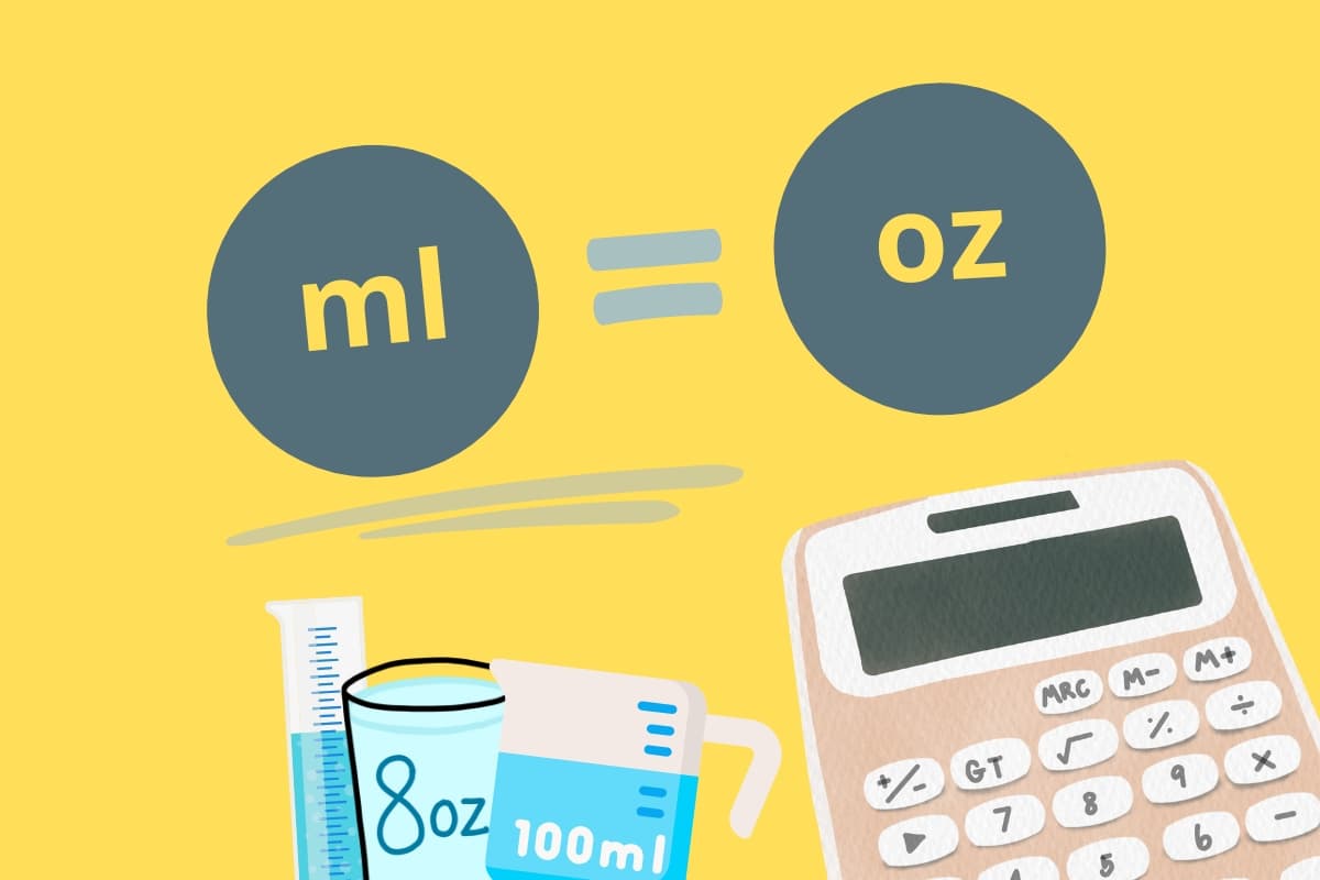 Convertir de ml a oz. Calculadora conversión de mililitros a onzas