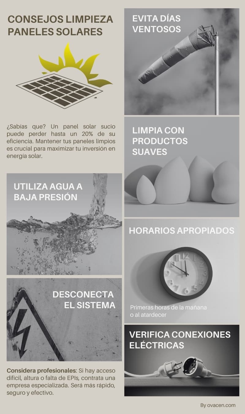 mantenimiento y limpieza paneles solares
