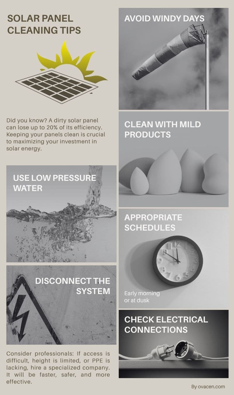 maintenance and cleaning of solar panels