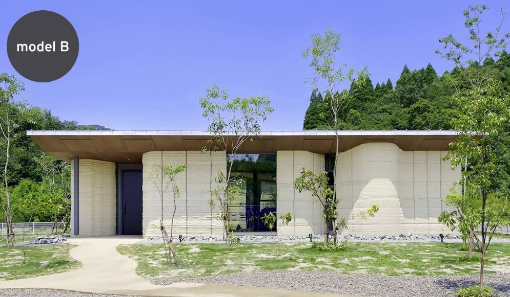 housing built with earth using 3D technology