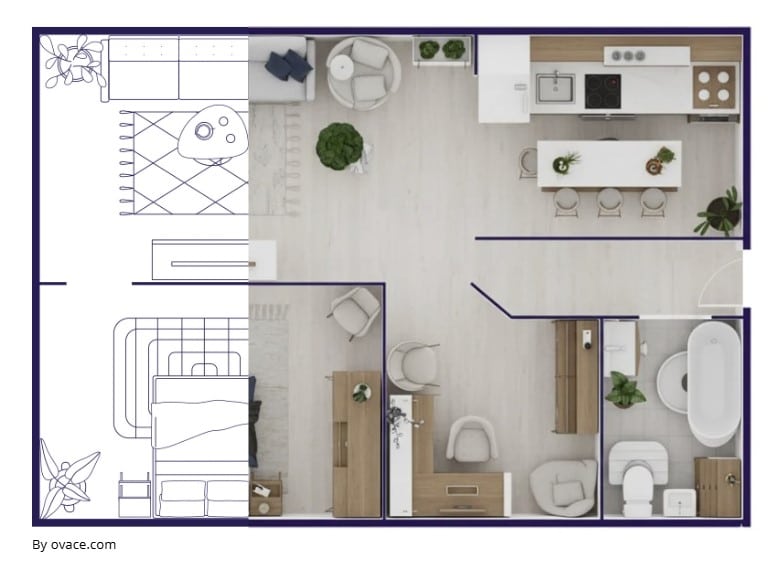 Renders of plans with AI Nano Banana