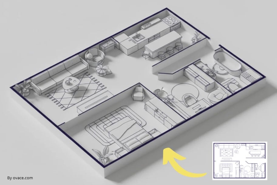 crear imágenes de maquetas para arquitectura con IA