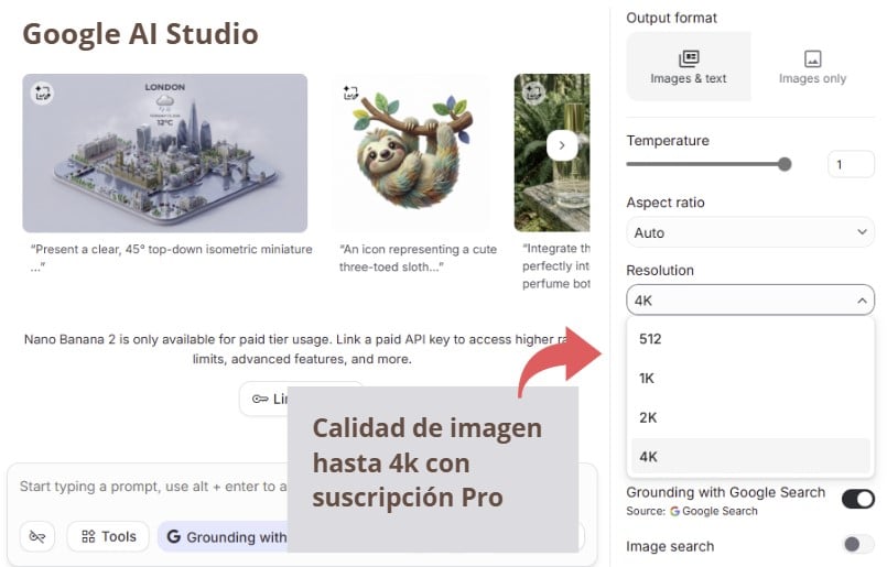 google nano banana 2 arquitectura ai studio