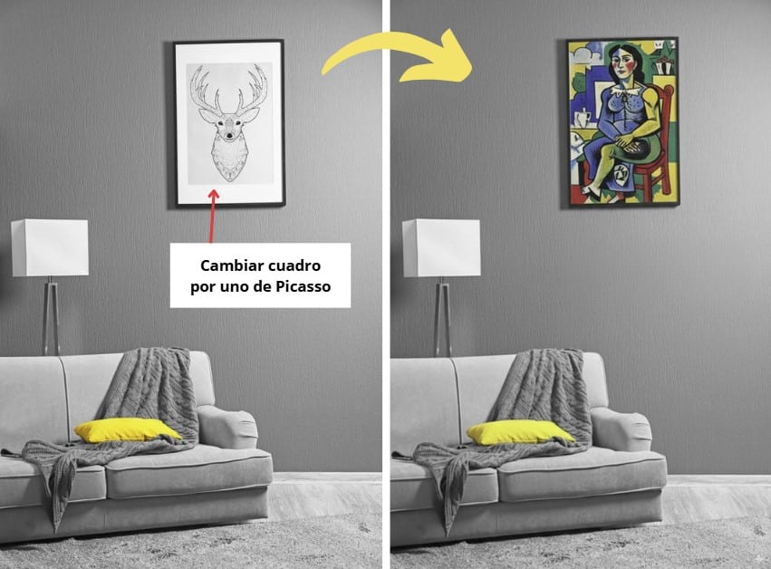 nano banana utilizando el visual prompting