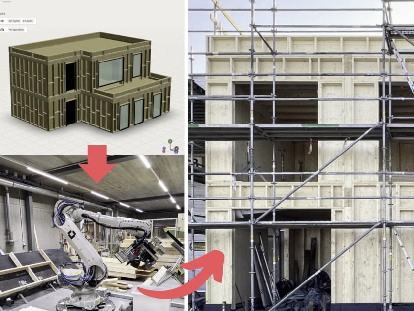 robots para construcción en madera