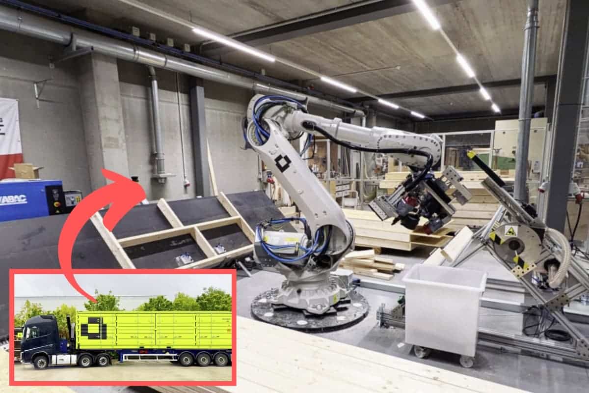 robots para fabricar casas prefabricadas madera