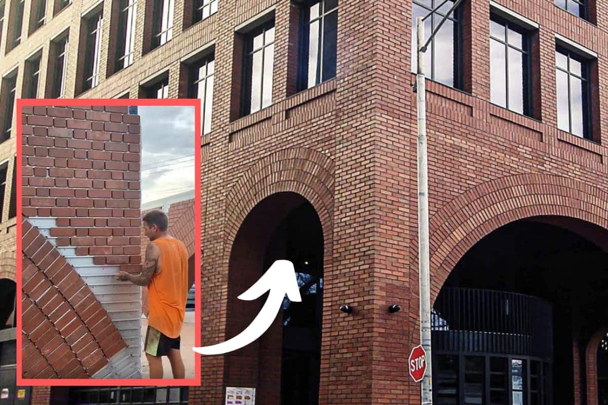 prefabricated exposed brick facades