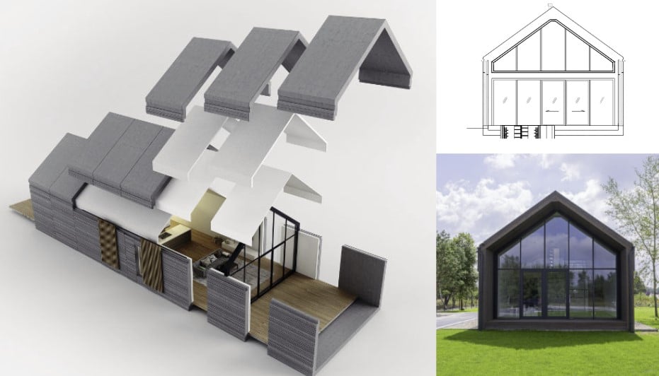 construction concrete prefabricated house