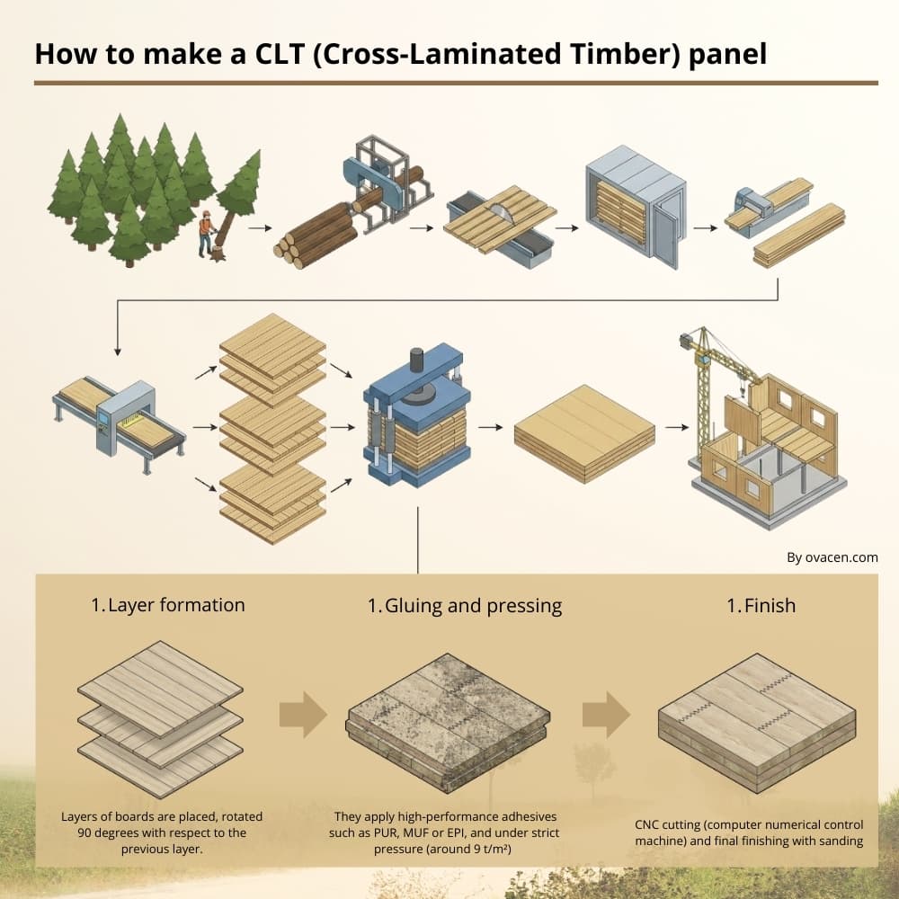 How to make a CLT panel