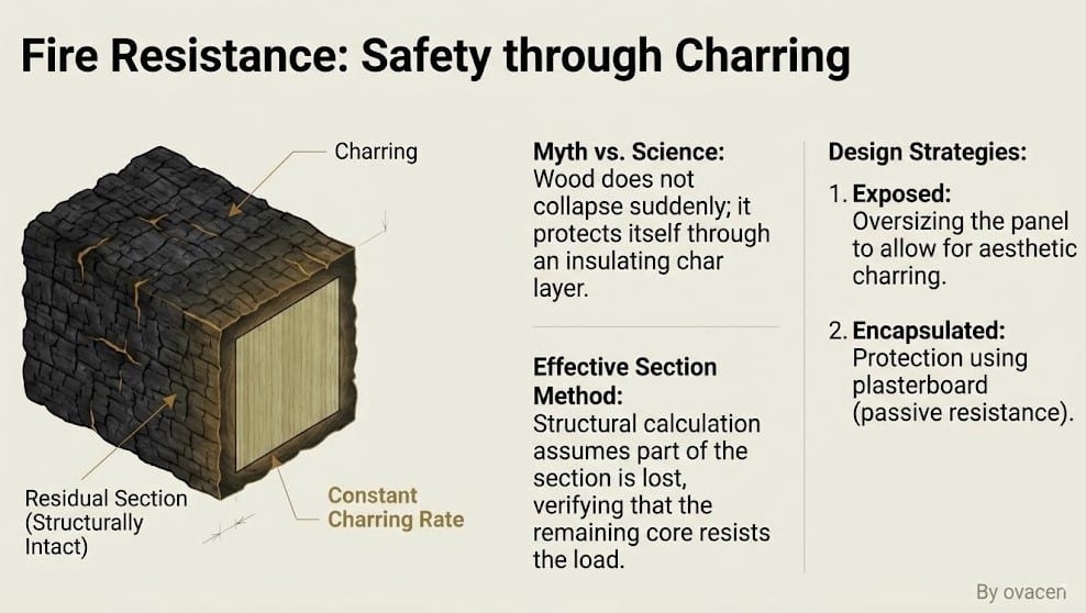fire resistance of clt wood panels