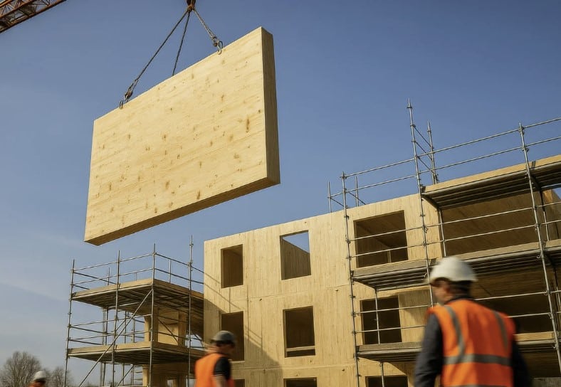 madera cotralaminada CLT - Cross-Laminated Timber